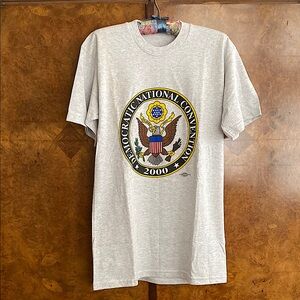 NEW Vintage DNC 2000 Gray T-Shirt SZ M